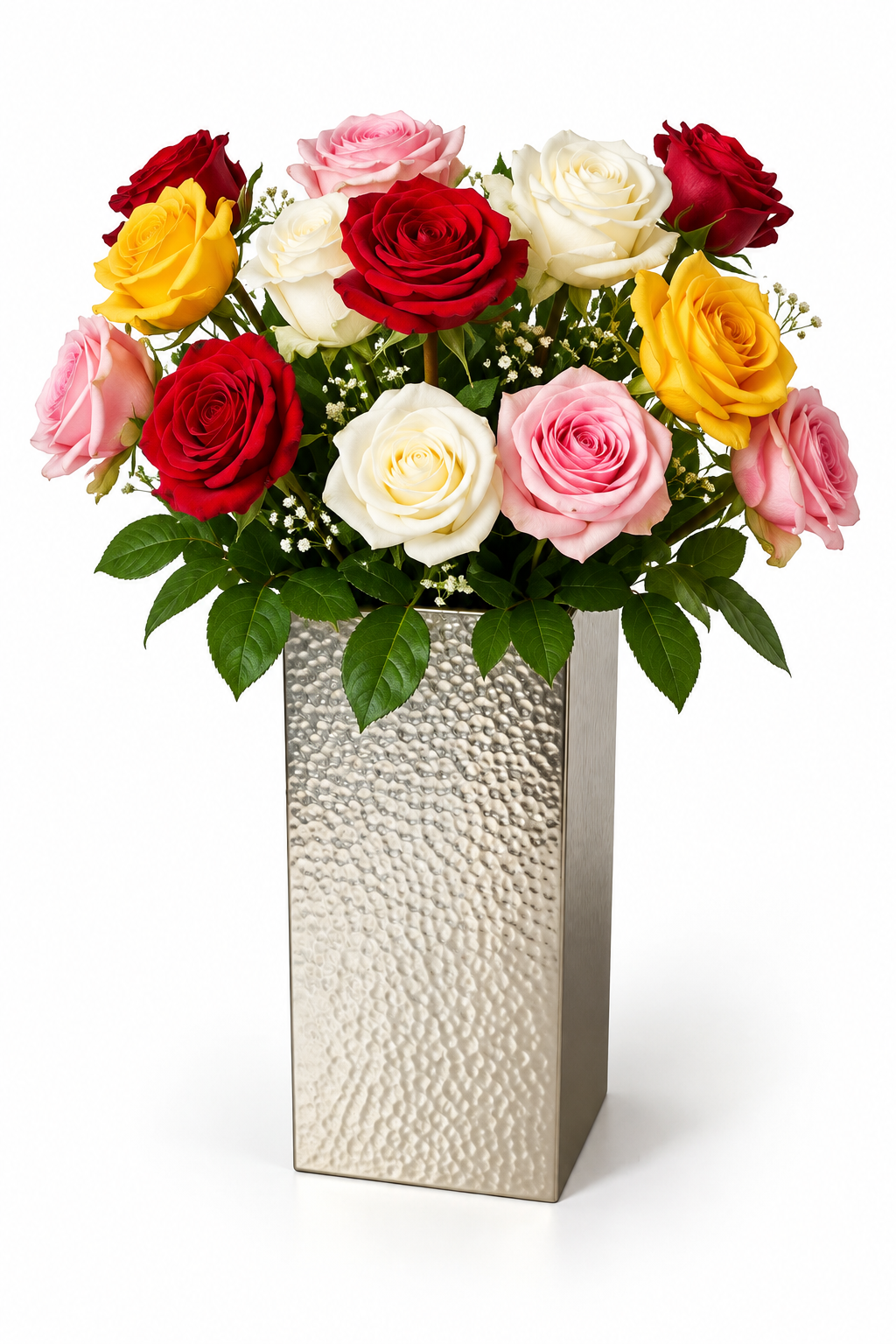 Hammered Flower Vase